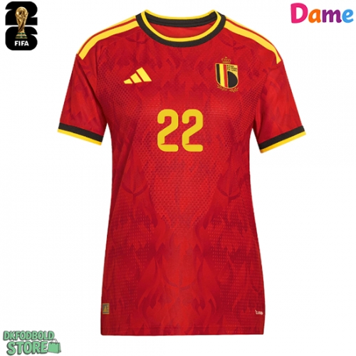 Belgien Alexis Saelemaekers #22 Replika Hjemmebanetrøje Dame VM 2026 Kortærmet